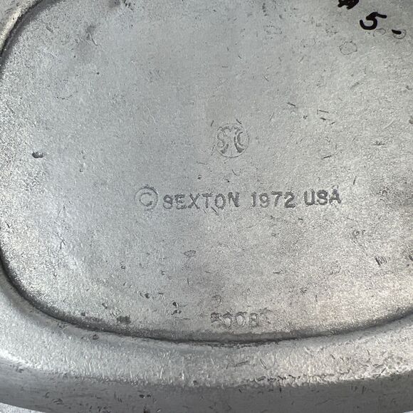 Vintage 1972 SMC Sexton & Wilton Pewter Tray Give Us This Day Our Daily Bread - Picture 5 of 8